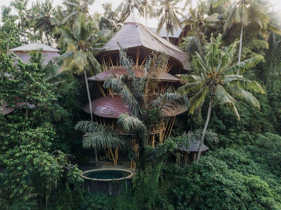 Temple House 3Bds Eco Bamboo House Pool River View Bringkit Екстериор снимка